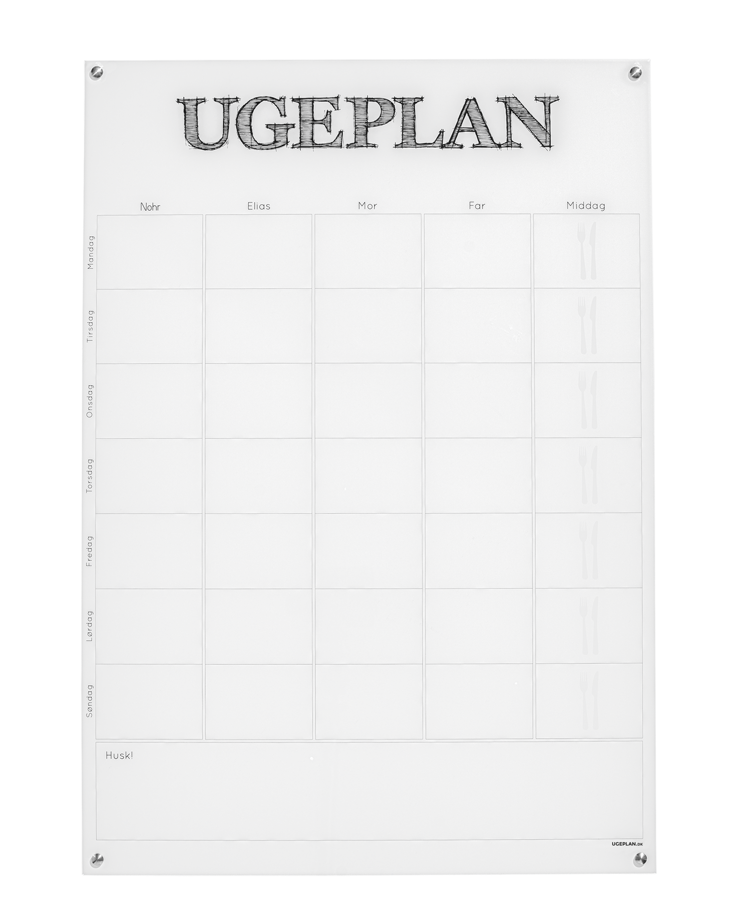 Ugeplan, Moderne Stående