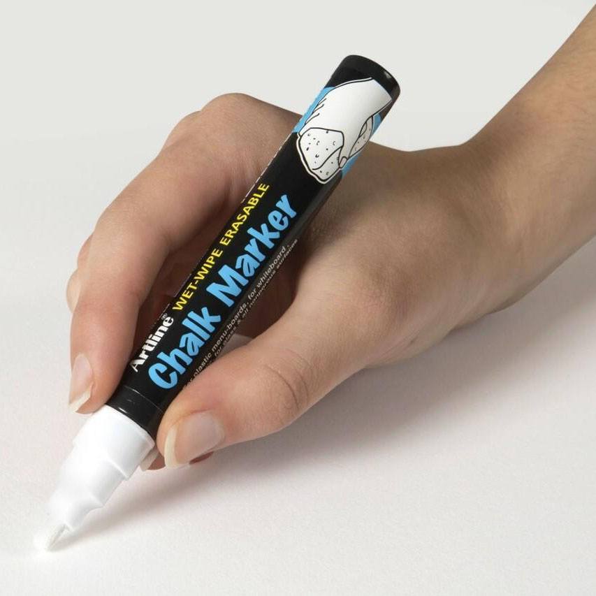 2 pakke - hvite kritttusjer for tavler