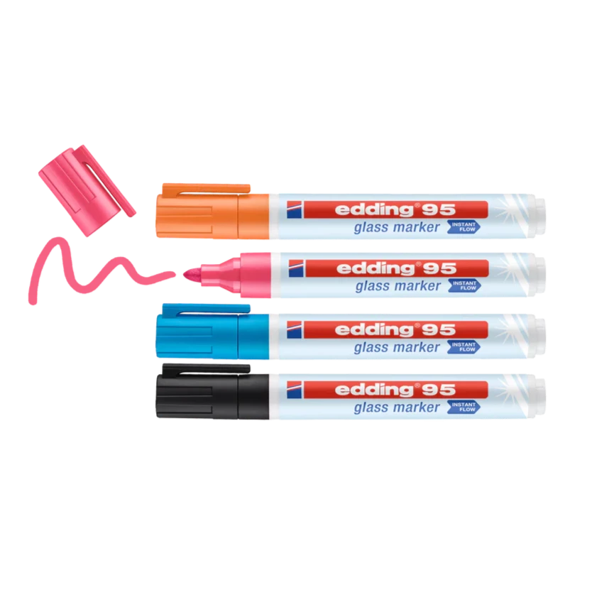 Klare UV-markører - 4 stk