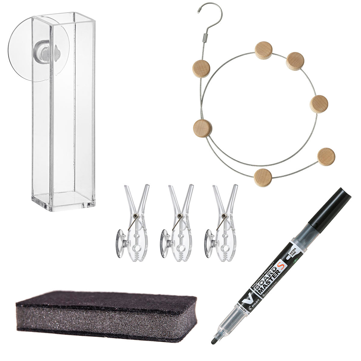 Mellomtilbehørspakke med fotoledning, klare klemmer