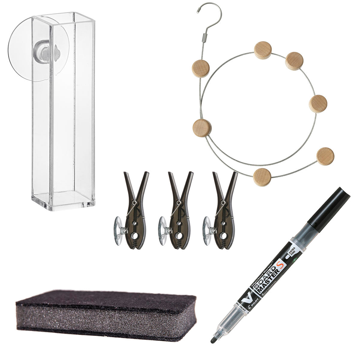 Medium tilbehørspakke med fotoledning, sorte klemmer