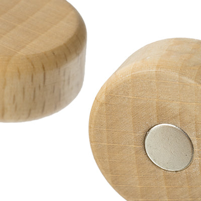 4 stk magneter i bøgetræ