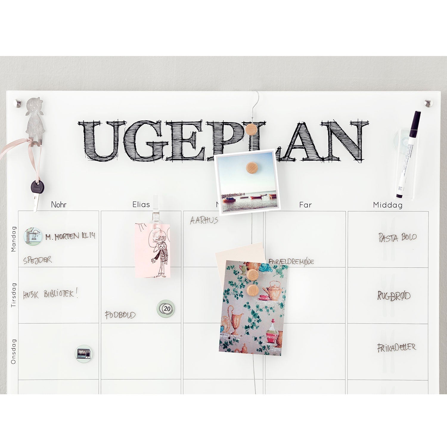 Stor tilbehørspakke, klare klemmer