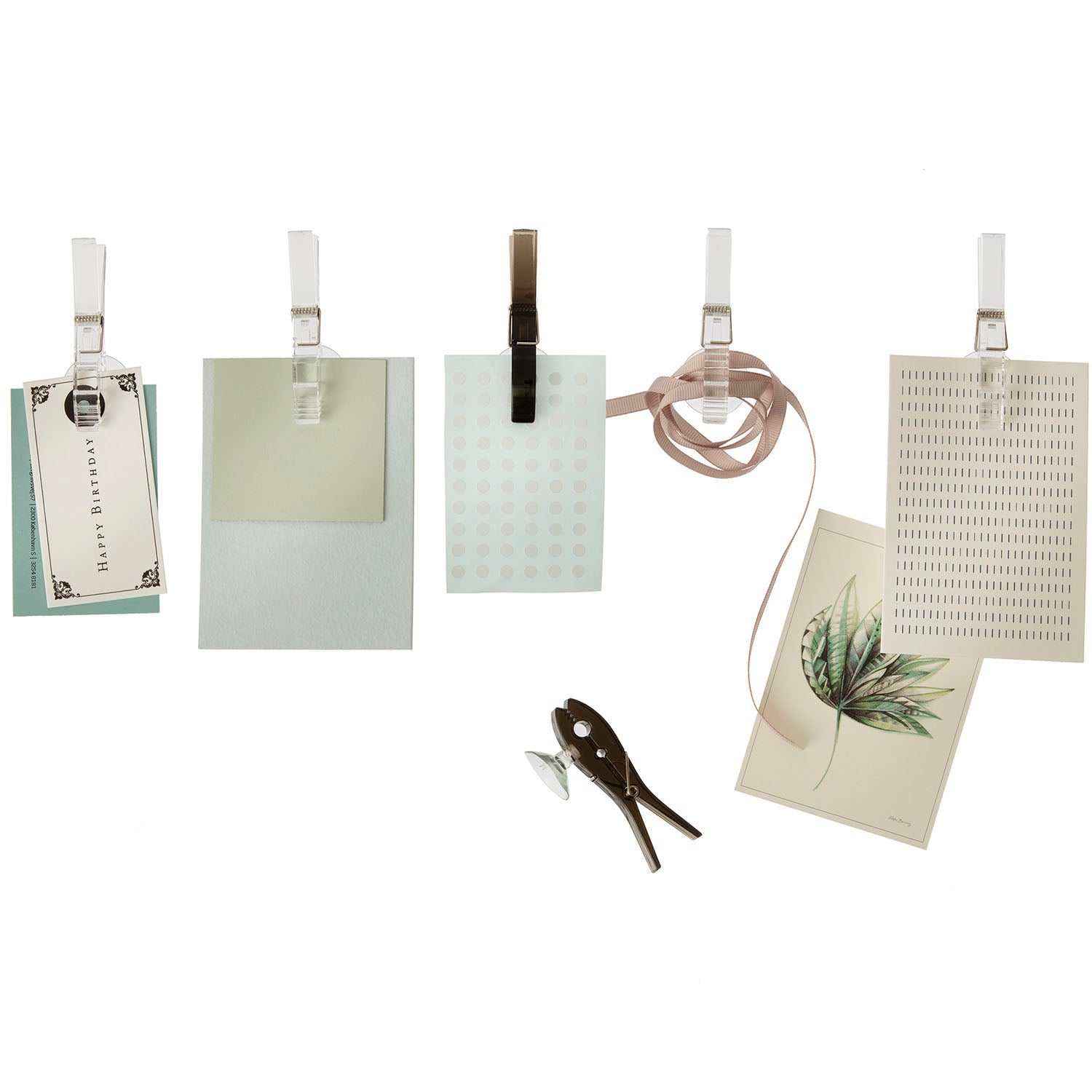 Stor tilbehørspakke, sorte klemmer