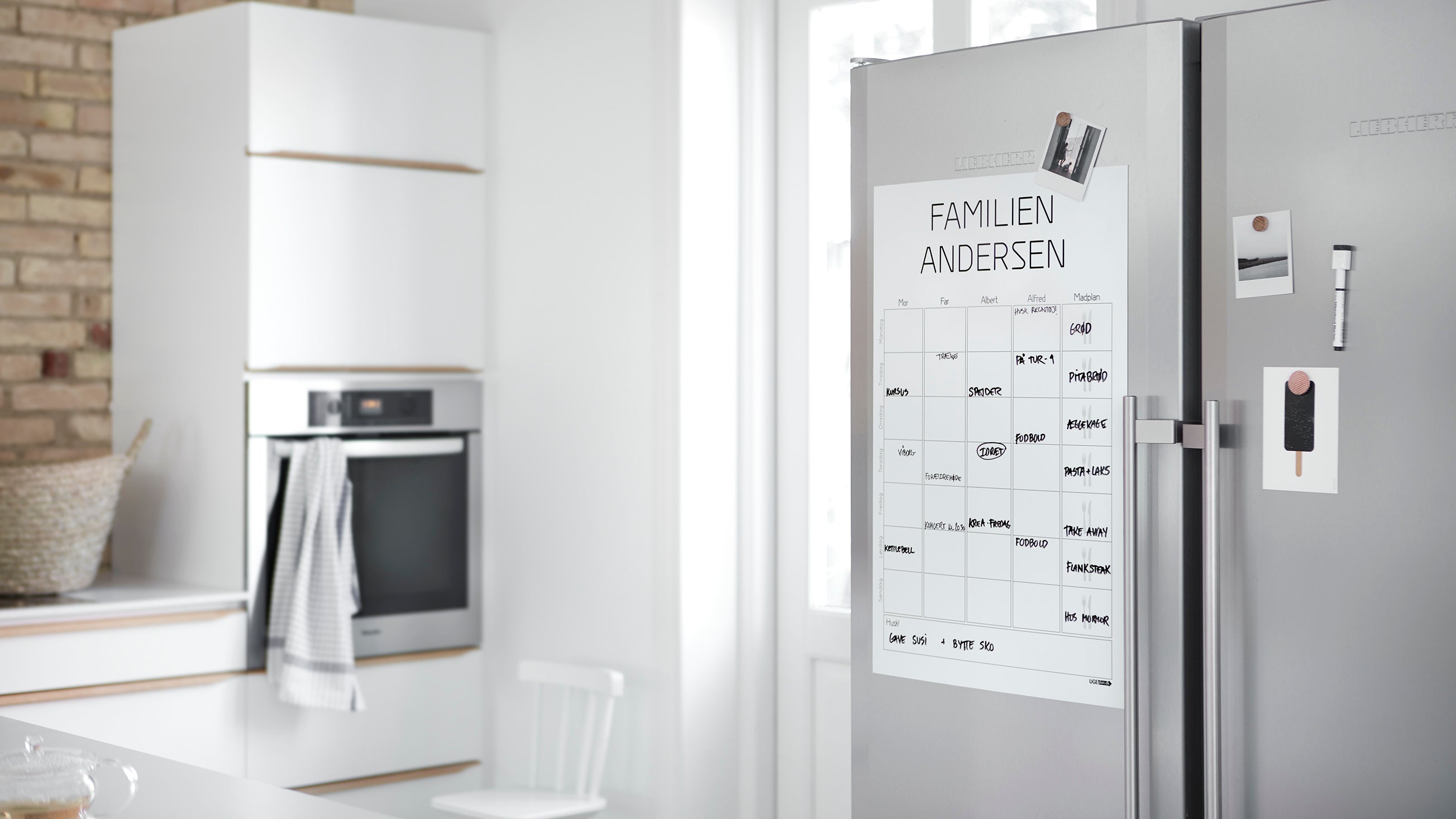 Ugeplan til køleskabet, Moderne