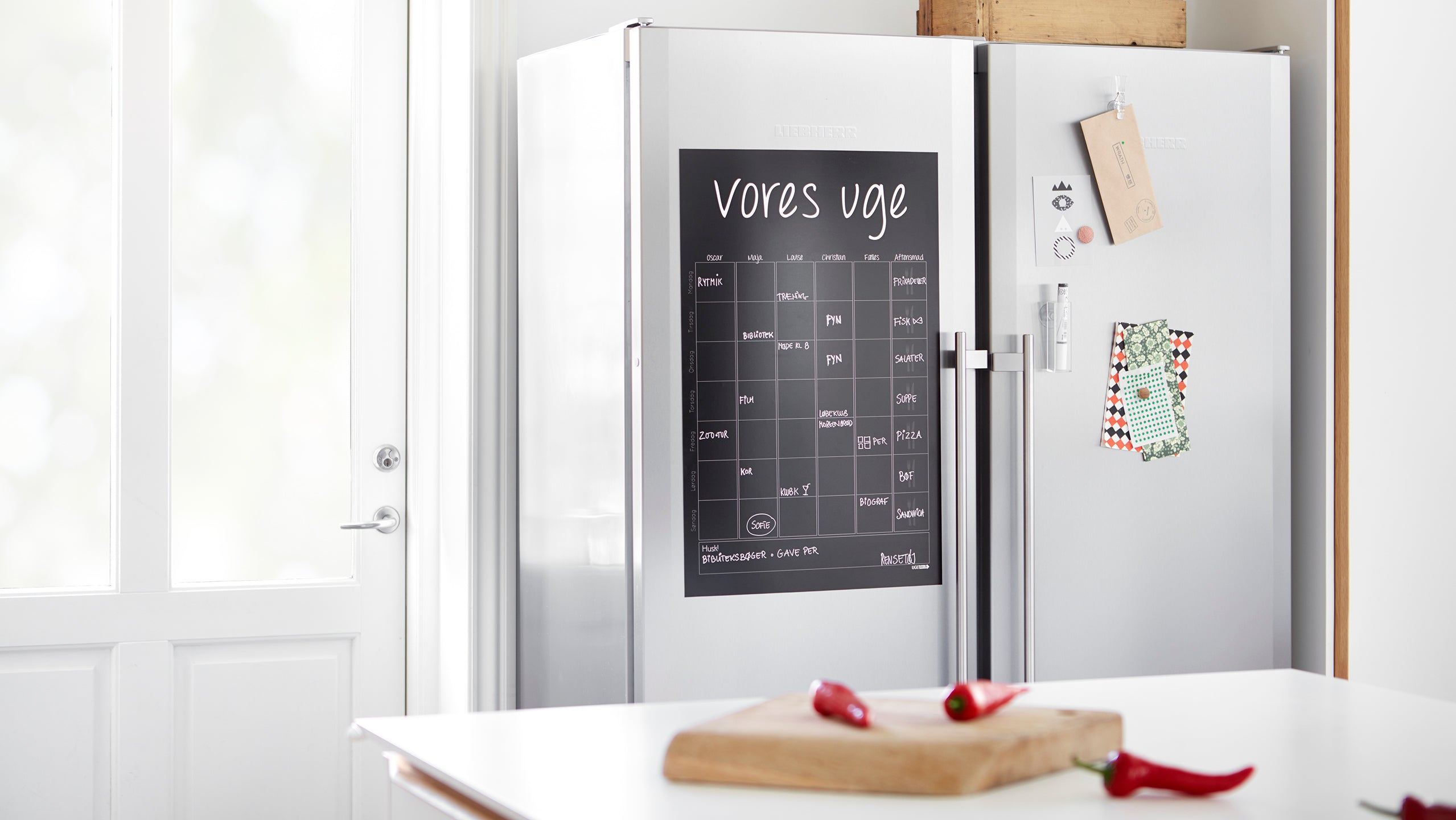 Ukeplan for kjøleskapet, Klassisk med måned
