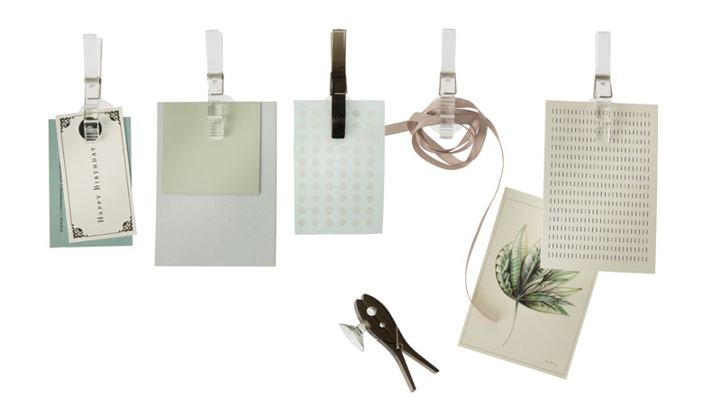 3-pak klemmer med sugekop, klar